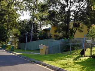 A crime scene has been established on Airforce Rd after a home was allegedly invaded by three men with a sawn-off rifle and knives. Picture: Amber Gibson