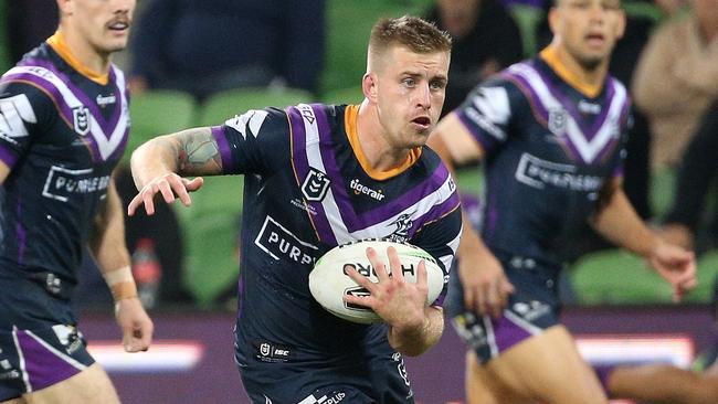 Cameron Munster earns his keep for the Storm. Picture: AAP