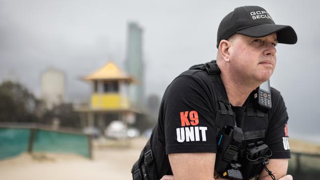 Finding peace: Wayne Heneker likes to chill out at Surfers Paradise after the life-threatening trauma of being attacked in an attempted robbery. Picture: David Kelly