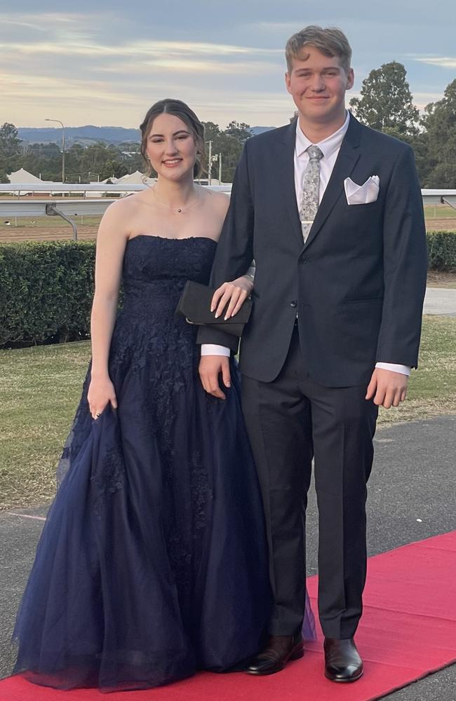 Greta Chapman and Jack Fletcher at the St Patrick's College formal on Friday, June 14, 2024.