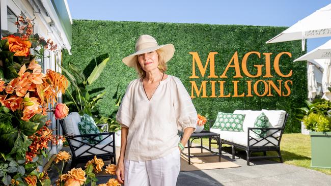 Magic Millions co-owner Katie Page at the Gold Coast Turf Club for the Star Magic Millions race day. Picture: Luke Marsden