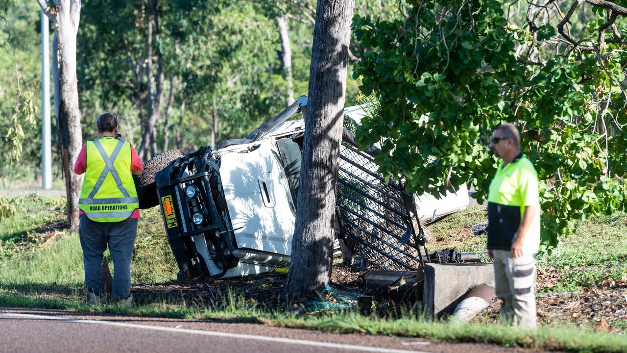 The Stuart Hwy has eight of the 10 crash hotspots in the NT. Picture: Che Chorley