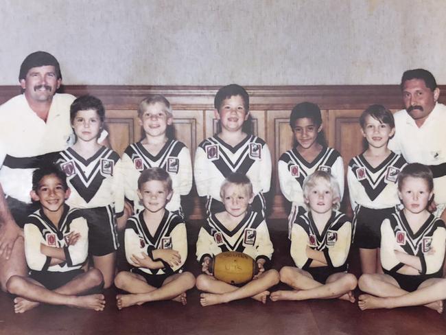 Johnathan Thurston pictured in his first footy team.