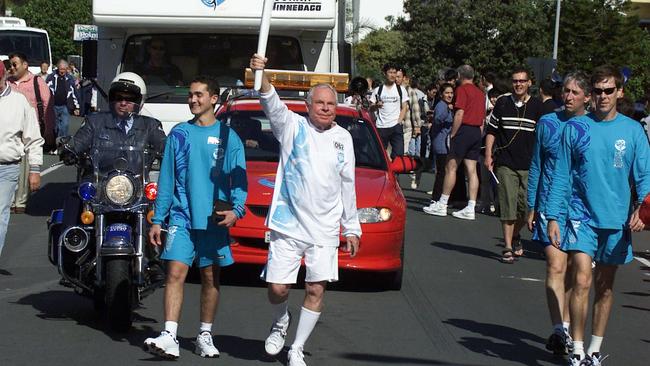 Harry Gordon was  a proud torch bearer in the Sydney 2000 Olympic Torch Relay.