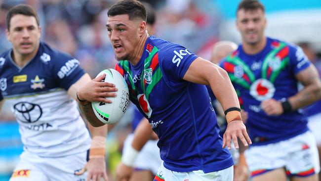 Jamayne Taunoa-Brown in action for the Warriors. Picture: NRL Photos