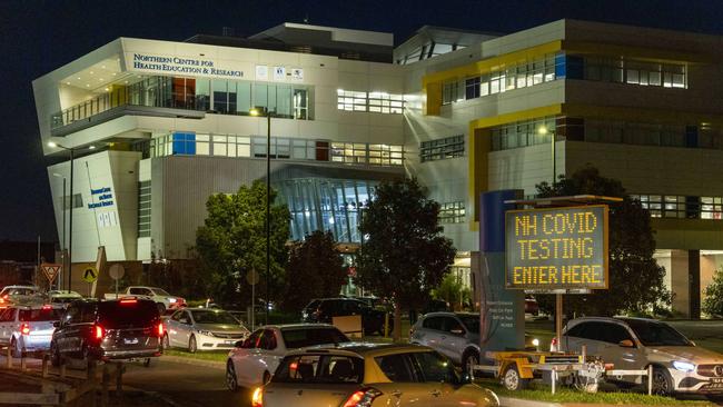 The incident occurred at the Northern Hospital just after midnight on Monday morning. Picture: Wayne Taylor