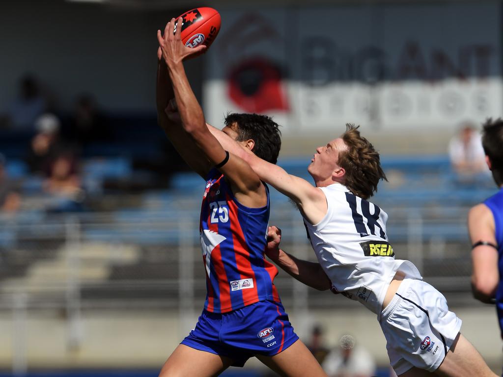 Jamarra Ugle-Hagan in action for Sandringham. Picture: Andy Brownbill