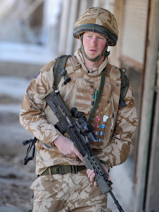 Prince Harry, 23, serving in Afghanistan in 2008. Picture: AFP