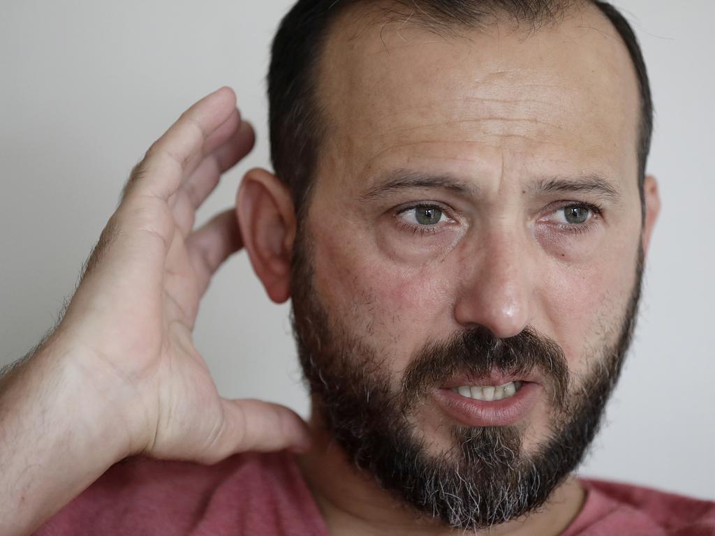 Temel Atacocugu was shot nine time in the attack and still suffers from PTSD and depression, as well as physical injuries. Picture: AP Photo/Mark Baker.