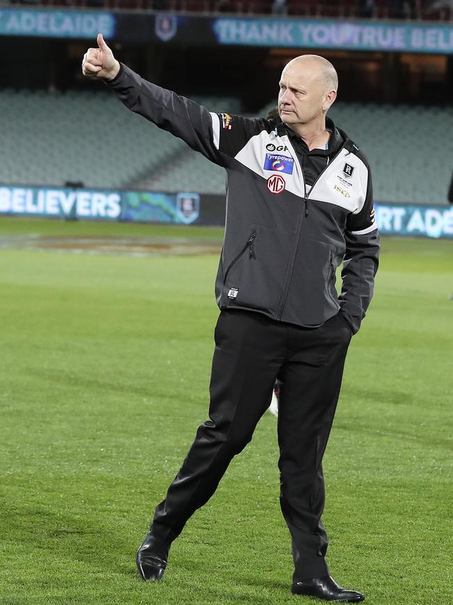 Ken Hinkley gives the thumbs up. Picture: SARAH REED