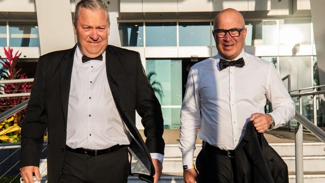 Mindil Beach Casino Resort general manager Sean Knights and Jamie Chadwick at the 2024 Darwin Turf Club Gala Ball. Picture: Pema Tamang Pakhrin