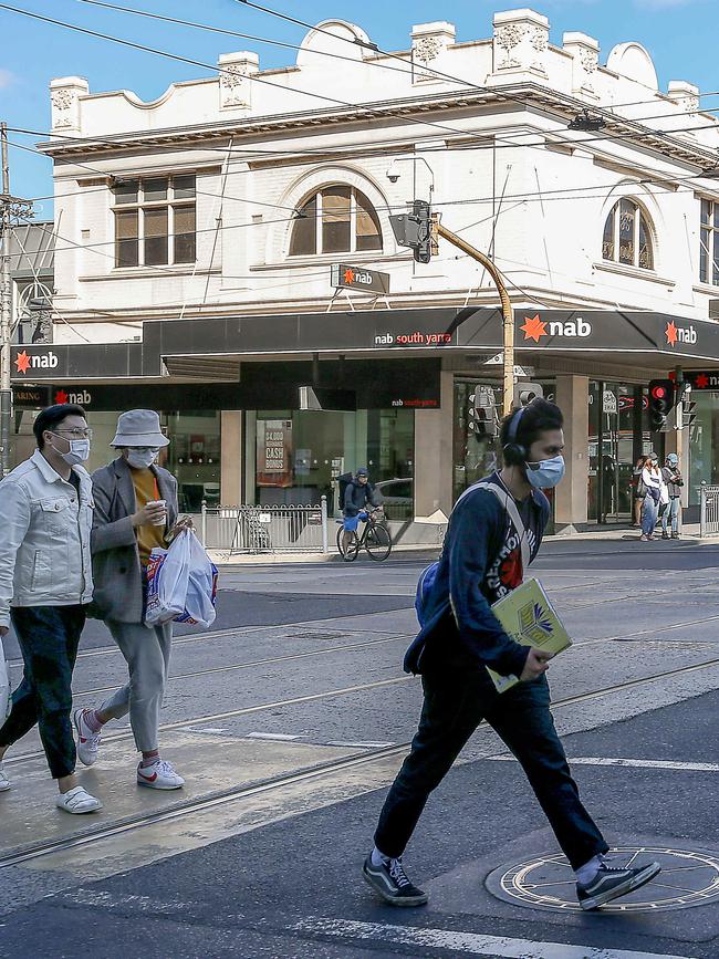 People out and about in Toorak. Picture: Ian Currie