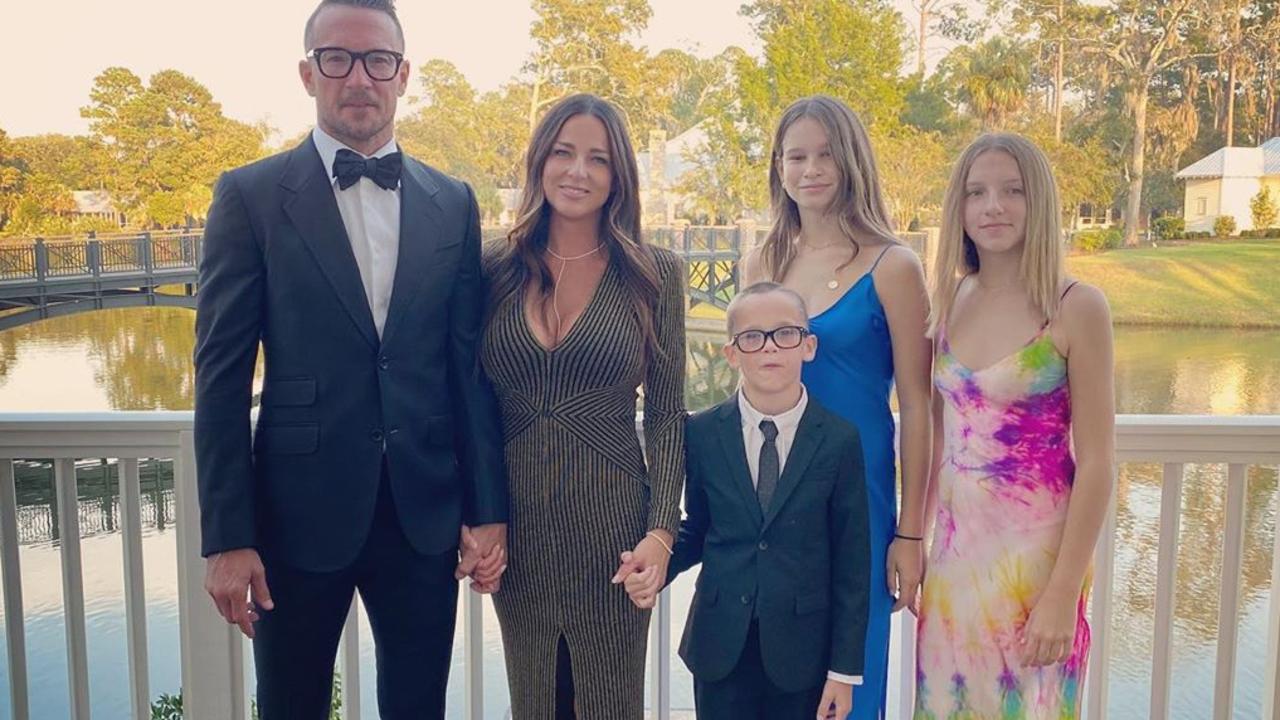 Social media images of Hillsong pastor Carl Lentz with wife Laura Lentz. , From source:https://www.instagram.com/p/CHONe5ODr9z/