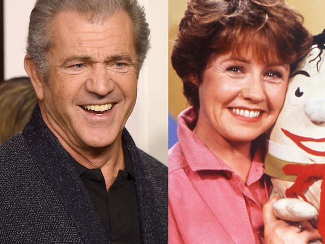 Mel Gibson and Noni Hazlehurst.