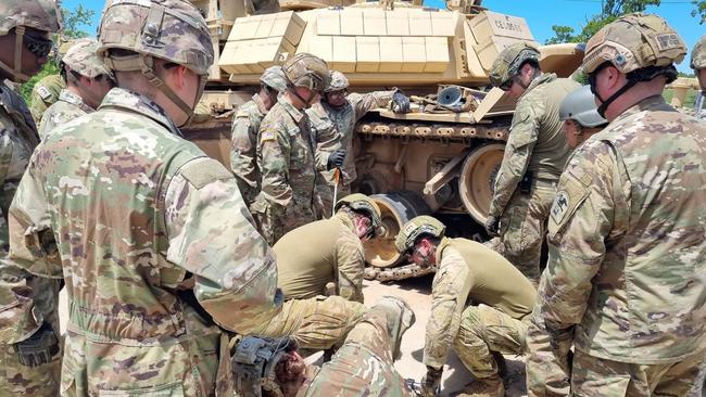 Australian Army soldiers from 3rd Combat Engineer Regiment during a combat course in Missouri, US.