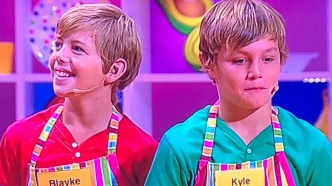 Blayke Brailey Kyle Flanagan and appear on Channel 9's Kitchen Whiz in 2009.