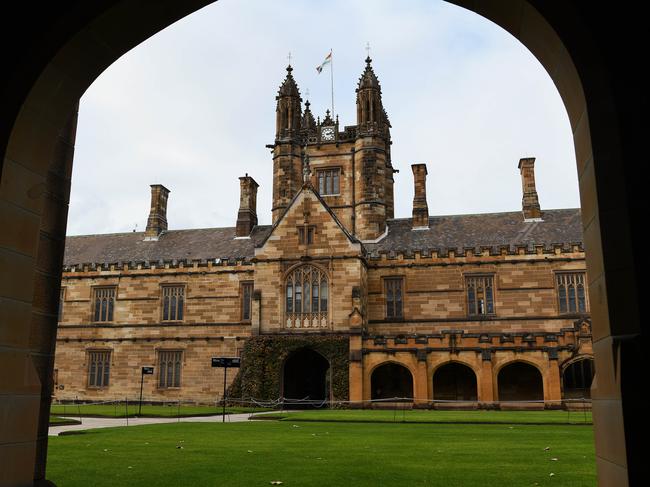 A general view of The University of Sydney campus. Picture: NCA NewsWire/Bianca De Marchi