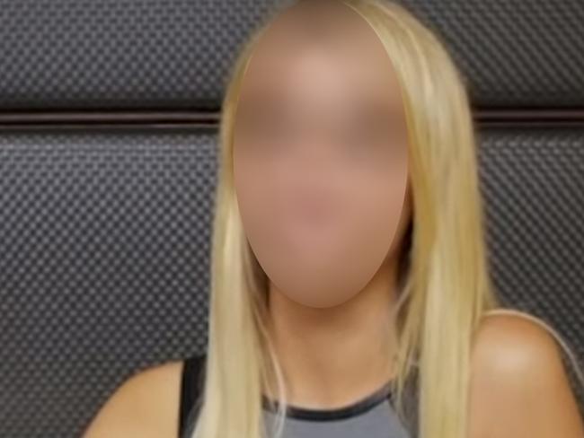 A blurred screengrab from a video produced by GirlsDoPorn.