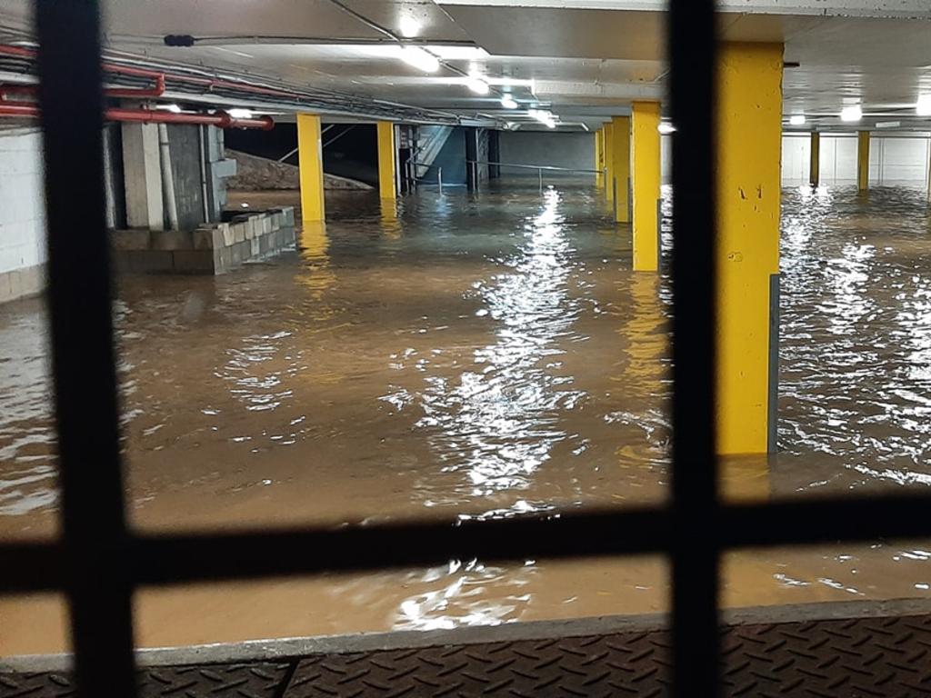 Flooding in Nambour. Picture: Justin Jones