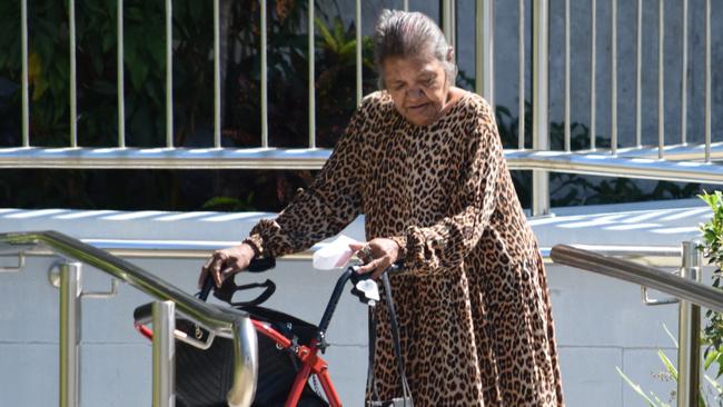 Edith Jane Lightning, 68, was sentenced in Townsville Magistrates Court for punching her 72-yr-old neighbour repeatedly.