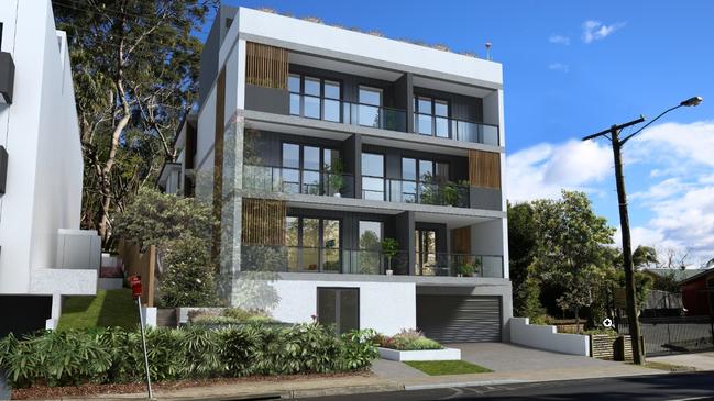 Artists impressions of one of the new age boarding houses proposed in North Gosford.