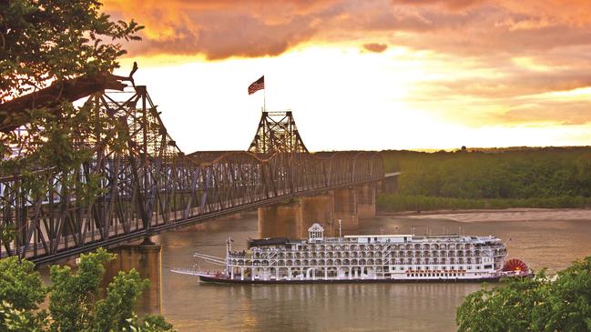 Cruising on the Mississippi River.