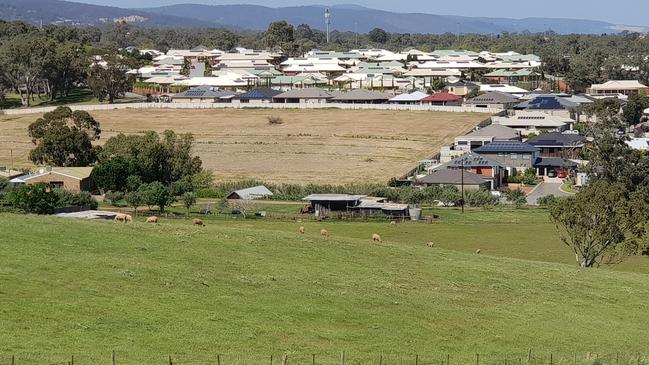 The land at Golden Grove jointly owned by a company run by the family of former Tea Tree Gully councillor Paul Barbaro. Picture: Colin James