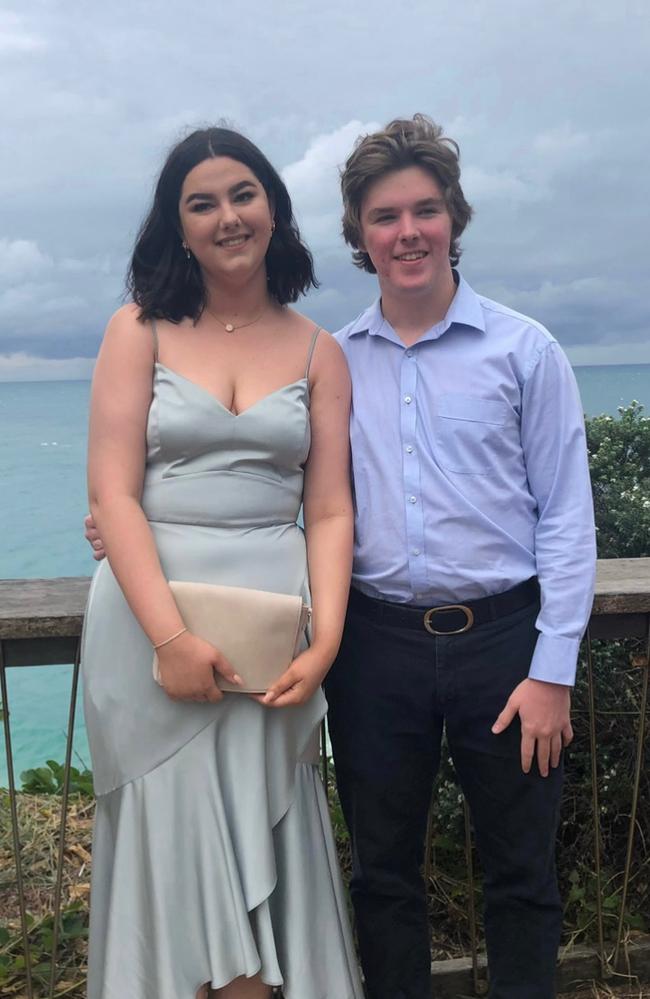 Mia Preston, 21, of Maleny, with her boyfriend Kyle. Picture - contributed.