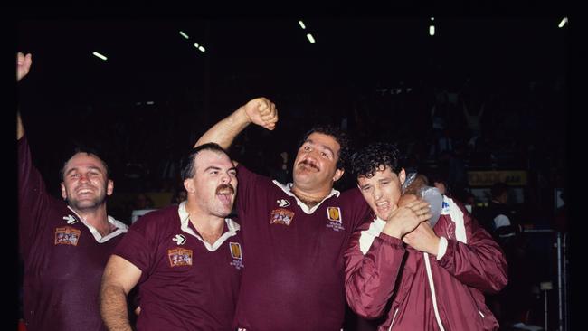 Former Raiders and Maroons cult-hero Sam Backo is in a critical condition after suffering a heart attack. Picture: Cameron Bates.