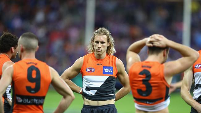 GWS left gutted after their 2016 preliminary final thriller. Picture: Getty Images