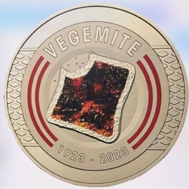 The Vegemite coin honours the spread’s 100-year-anniversary. Picture: Supplied