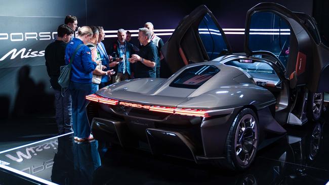 Porsche Mission X concept at the 2024 Australian Grand Prix. Photo: Camber Collective.