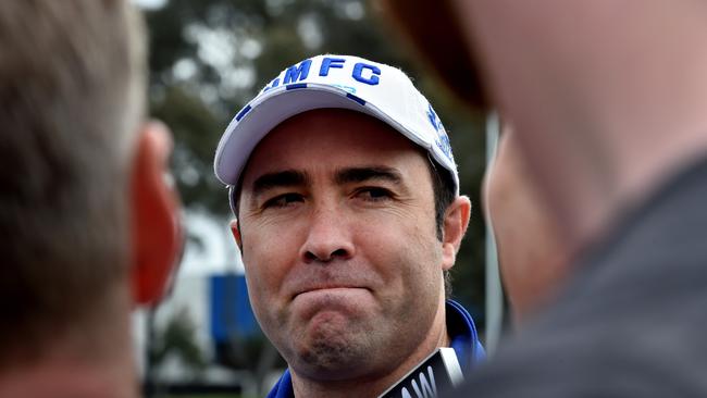 Brad Scott’s big week was topped off with a win over the Cats. Picture: Jay Town