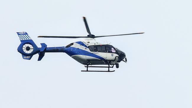 The Queensland Police helicopter was busy chasing offenders on the southside last week. Picture: Brendan Radke