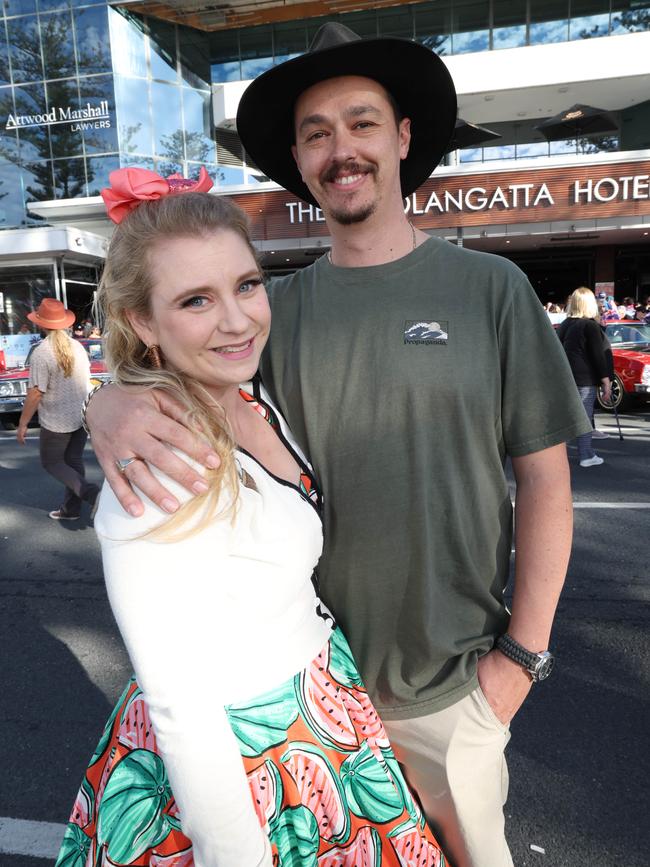 Taryn and Ty Jaques at Cooly Rocks On festival. Picture: Annette Dew