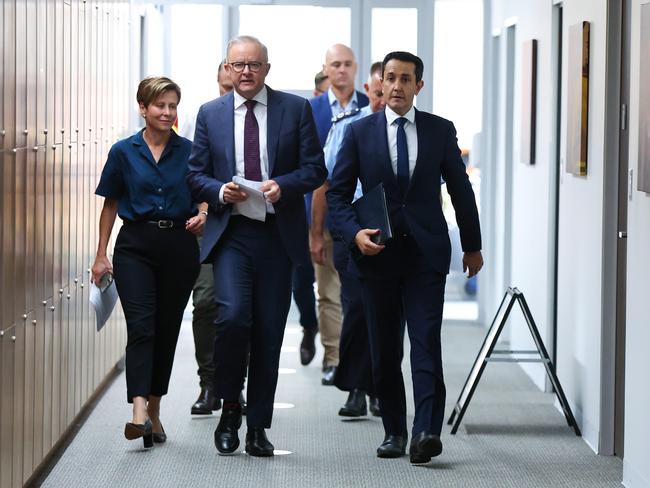 Premier of Queensland David Crisafulli will hold a news conference in Brisbane today and will be joined by Prime Minister Anthony Albanese and Lord Mayor Schrinner at the Kedron Emergency Services Complex. Pics Adam Head