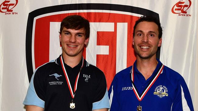 2017 RFL medallists Steve Burton (left) and Matt Woolford. Picture: SANFL