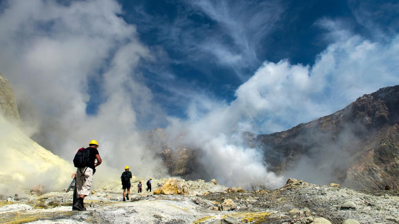 Just weeks before the eruption, GeoNet, which operates a geological hazard monitoring system, raised the volcanic alert level to two out of five. Picture: Alamy