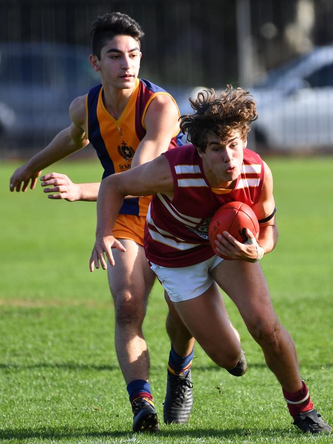 Josh Garrels battles for Princes on Saturday. Picture: AAP/Keryn Stevens