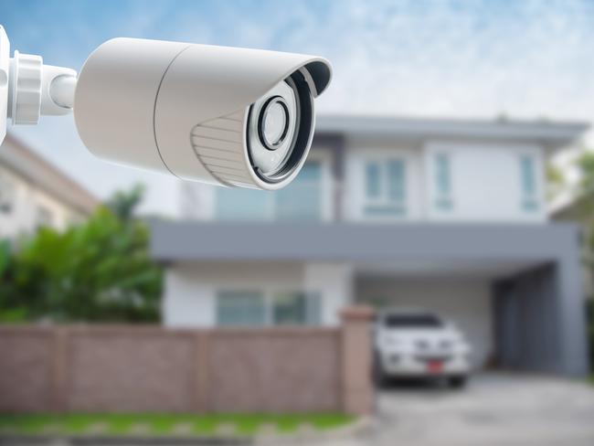 Home security camera for Safety First advertising feature.