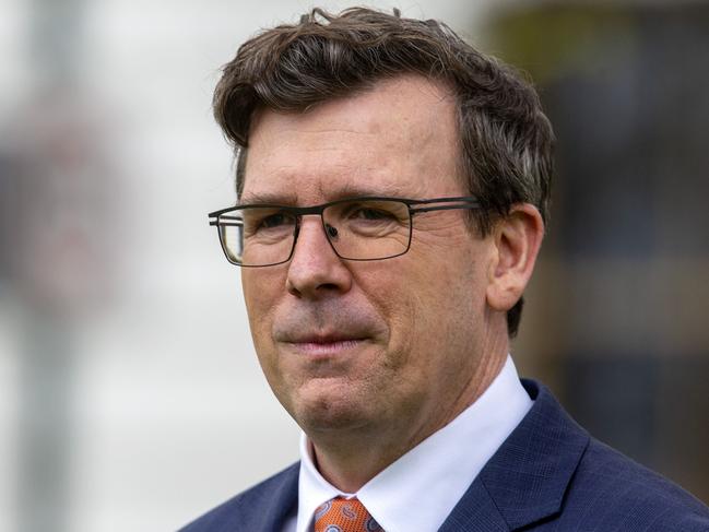 Federal Education Minister Alan Tudge has pleaded for parents to talk to their kids about respectful relationships. Picture: NCA NewsWire / Sarah Matray