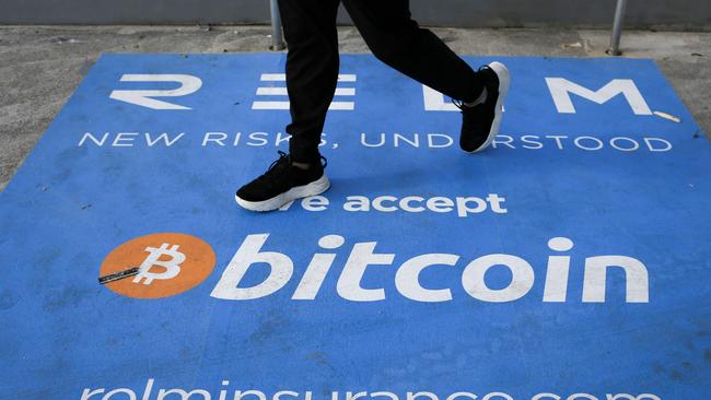 Bitcoin and gold don’t pay dividends or interest. Picture: AFP