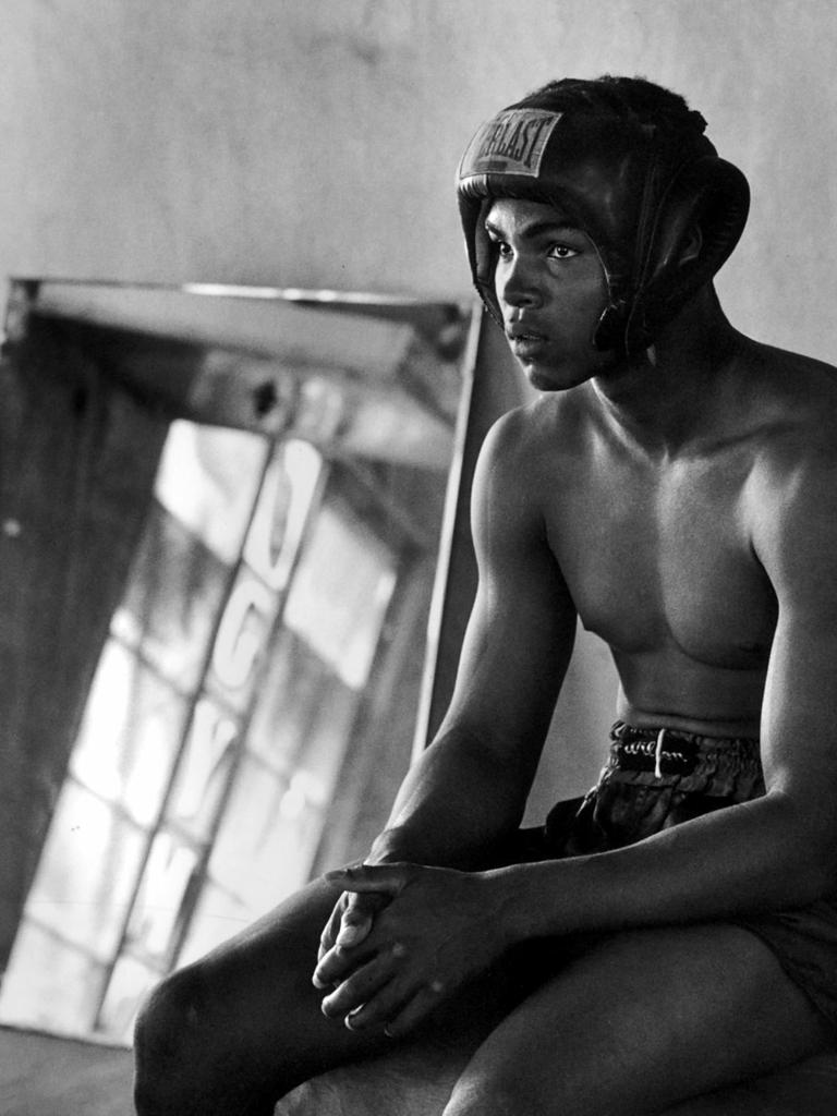 A very young Cassius Clay, long before he changed his name to Muhammad Ali, training at Fifth Street Gym. (from <i>Muhammad Ali: the Birth of a Legend</i>)