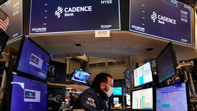 US stocks tumbled amid earnings reports from major companies and concerns about inflation and the spread of Covid-19 in China. Picture: Timothy/AFP