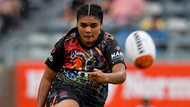 Akira Kelly impressed playing for the Indigenous All Stars this year. Picture: Evan Morgan