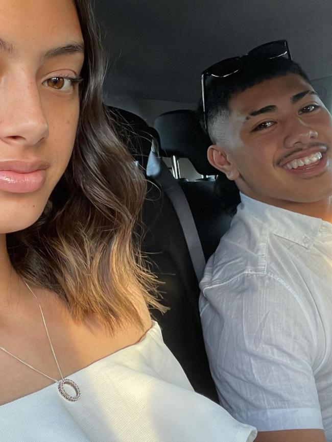 Faletolu was expecting a child with his girlfriend Taylor Piliae. Picture: Instagram