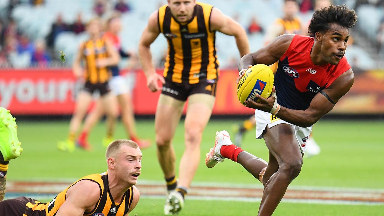 Livewire Kysaiah Pickett has injected speed into the Demons’ line-up. Picture: Quinn Rooney/Getty Images