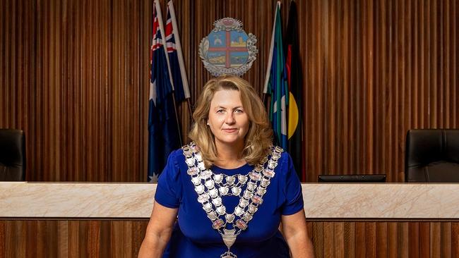 Ipswich Mayor Teresa Harding in Ipswich City Council Chambers. Picture: supplied