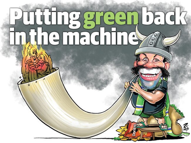 Reg Reagan reflects on how he lifted Canberra to the grand final. Art: Boo Bailey