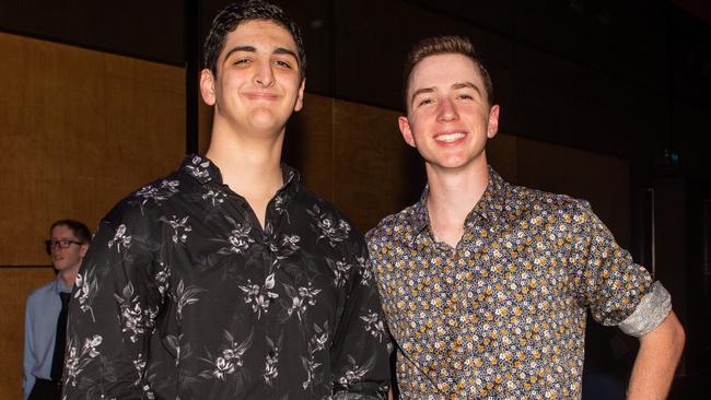 Omor Musameh and Charlie Webb from Whitsunday Anglican School at the 2022 Mocktail Dance Party. Picture: Michaela Harlow